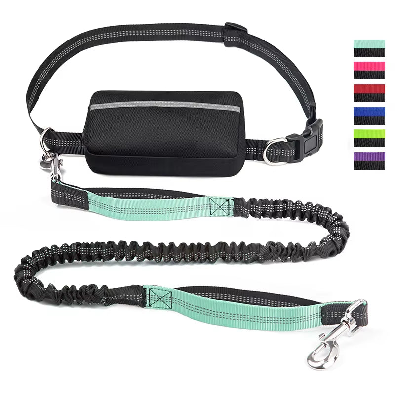 Hand Free Dog Leash for Pet Walking Running Jogging Adjustable Dog Leash Waist Belt Chest Strap Traction Rope Dog Accessories