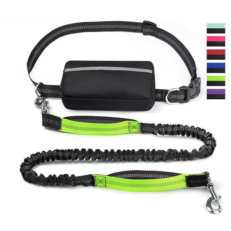 Hand Free Dog Leash for Pet Walking Running Jogging Adjustable Dog Leash Waist Belt Chest Strap Traction Rope Dog Accessories