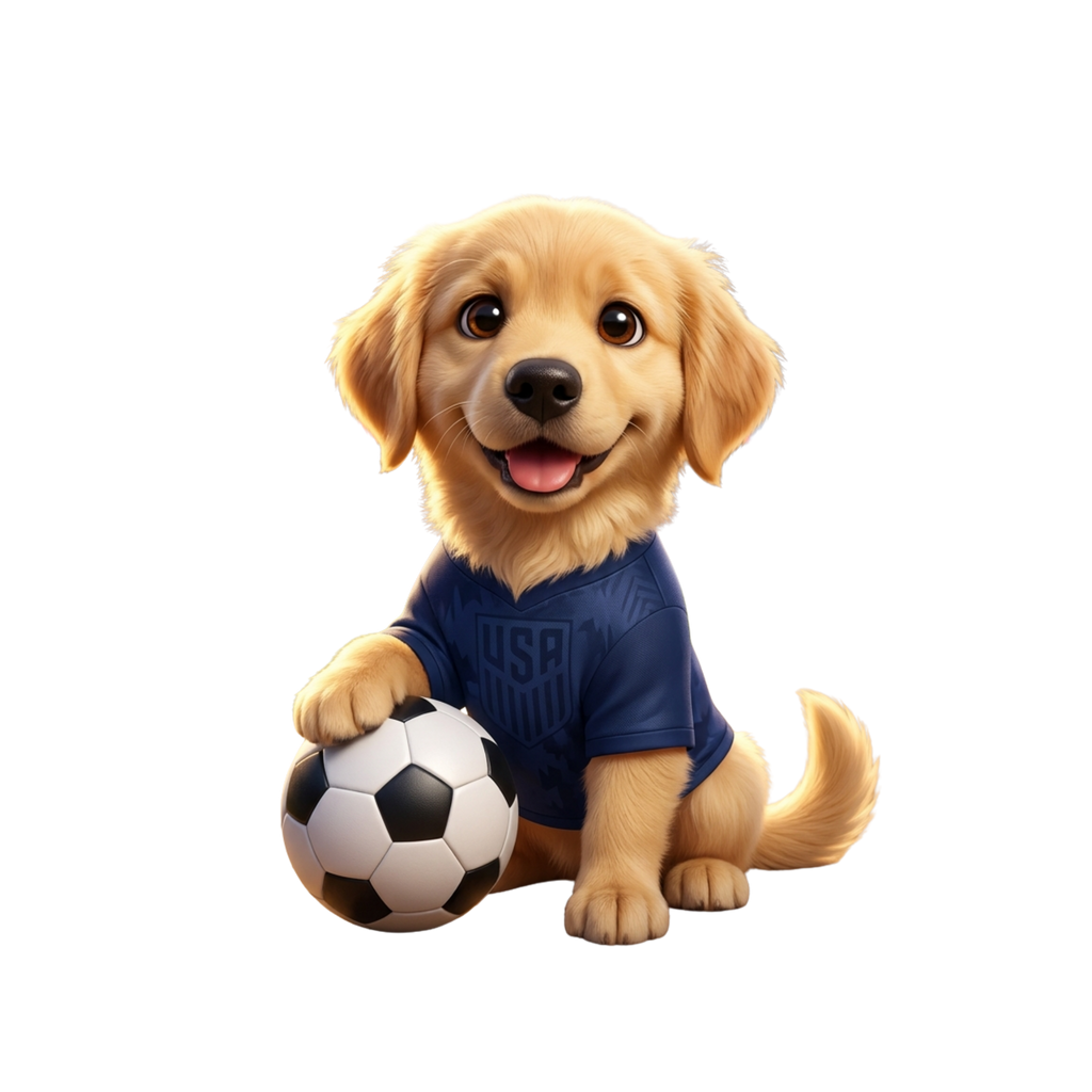 Cachorro USA Soccer Poster | Arte Digital PETORIAX
