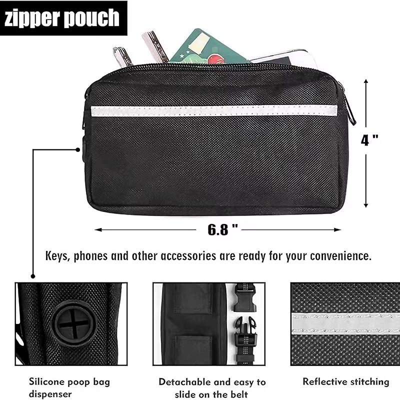 Hand Free Dog Leash for Pet Walking Running Jogging Adjustable Dog Leash Waist Belt Chest Strap Traction Rope Dog Accessories