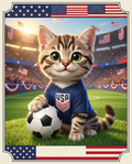 Gato USA Soccer Poster | Arte Digital PETORIAX