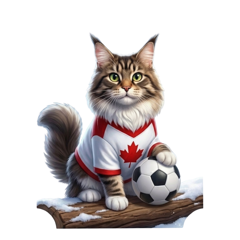 Gato Canadá Soccer Poster | Arte Digital PETORIAX