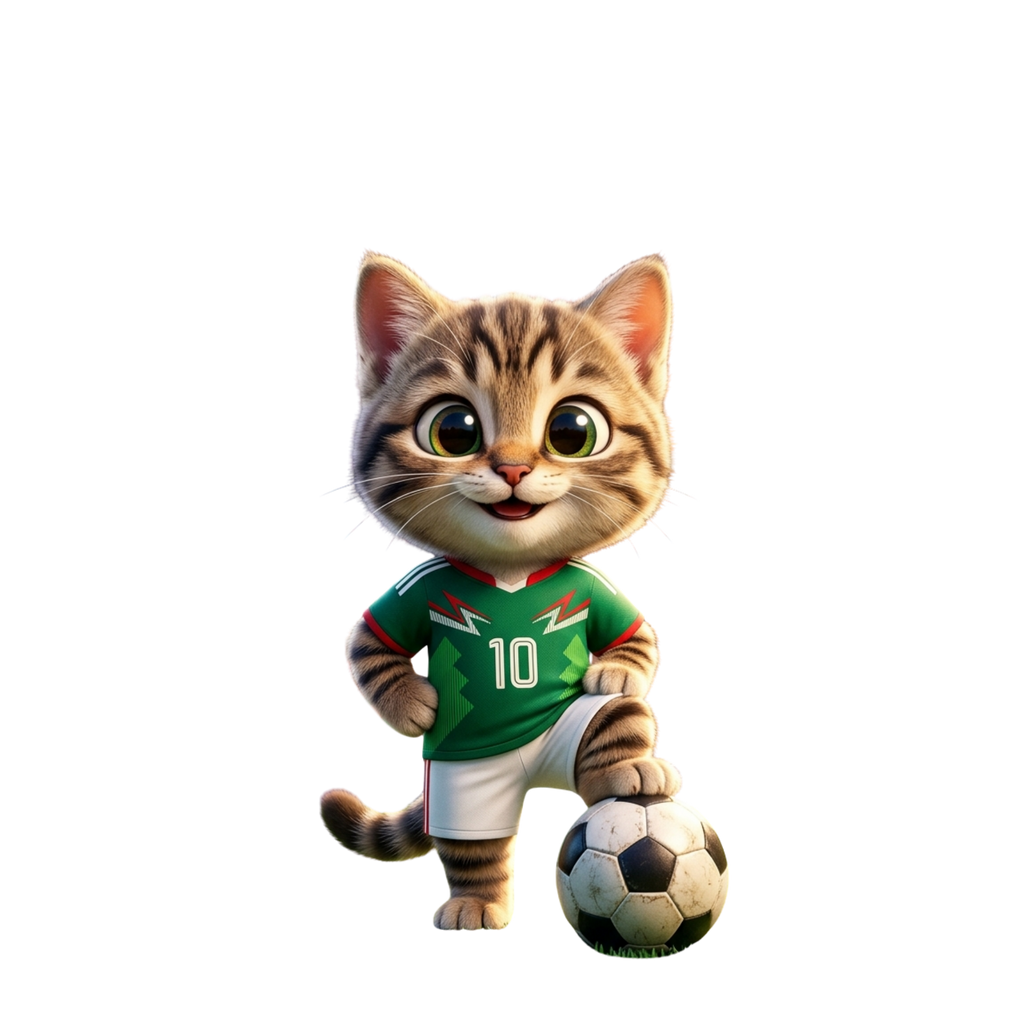 Gato MX Fútbol Poster | Arte Digital PETORIAX