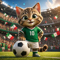 Gato MX Fútbol Poster | Arte Digital PETORIAX