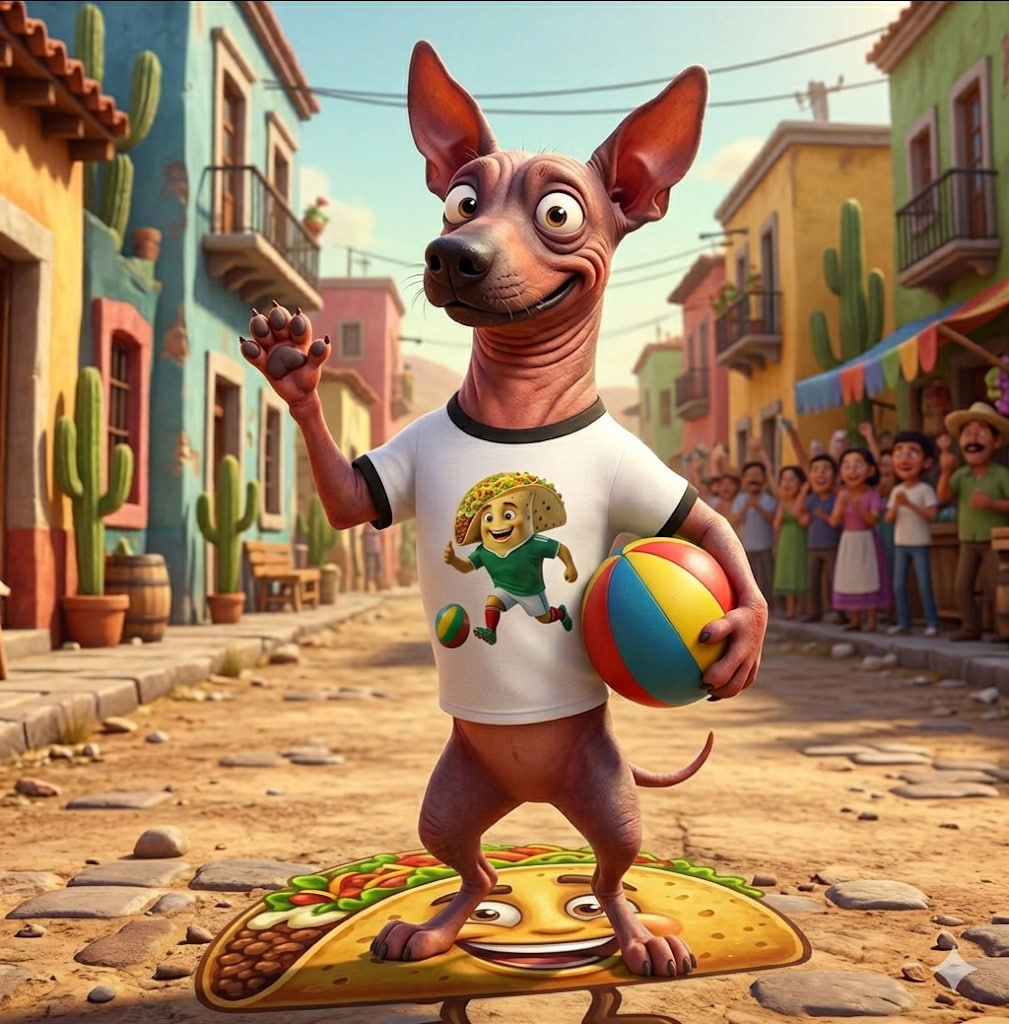 Arte Digital - Xolo Mexico | Xoloitzcuintle PNG Transparente