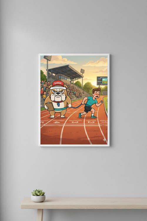 Mockup Póster Correa Manos Libres