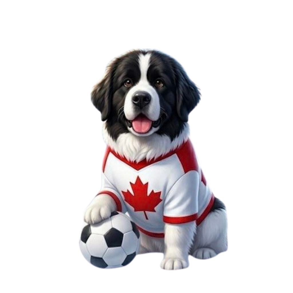 Perro Canadá Soccer Poster | Arte Digital PETORIAX